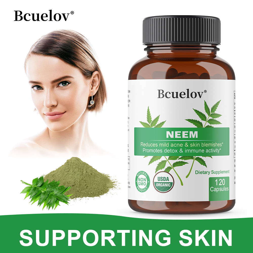 Herbal Wellness - Organiczne kapsułki z liści neemu, ziołowy