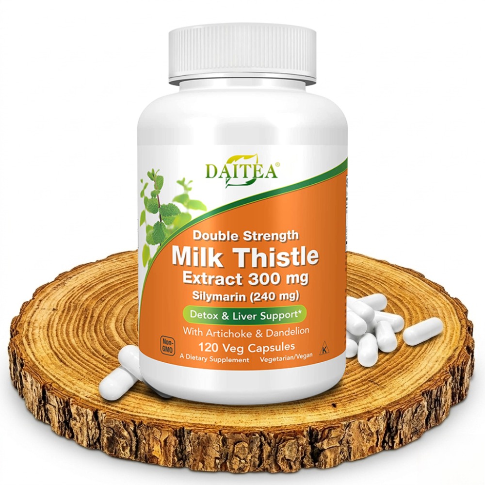 Milk Thistle Silymarin - Silymarin, Ekstrakt z Ostropestułu Lekarskiego 300mg,