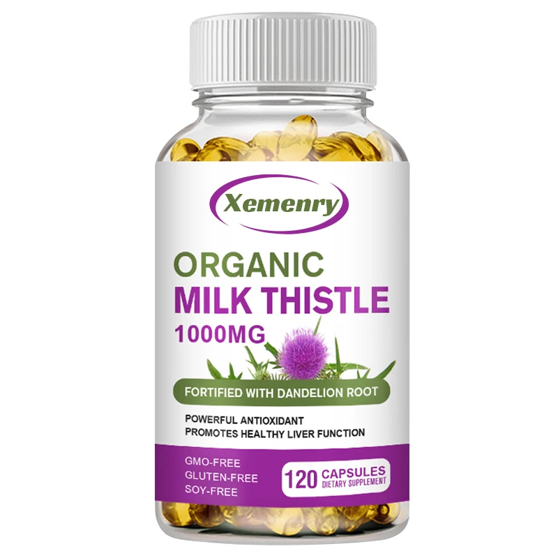 Milk Thistle Silymarin - Kapsułki z Ostropestu Roztocznego 1000 Mg