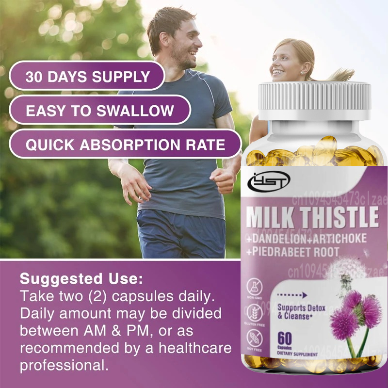 Milk Thistle Silymarin - Suplement z rokitnikiem mlecznym zawierający korzeń