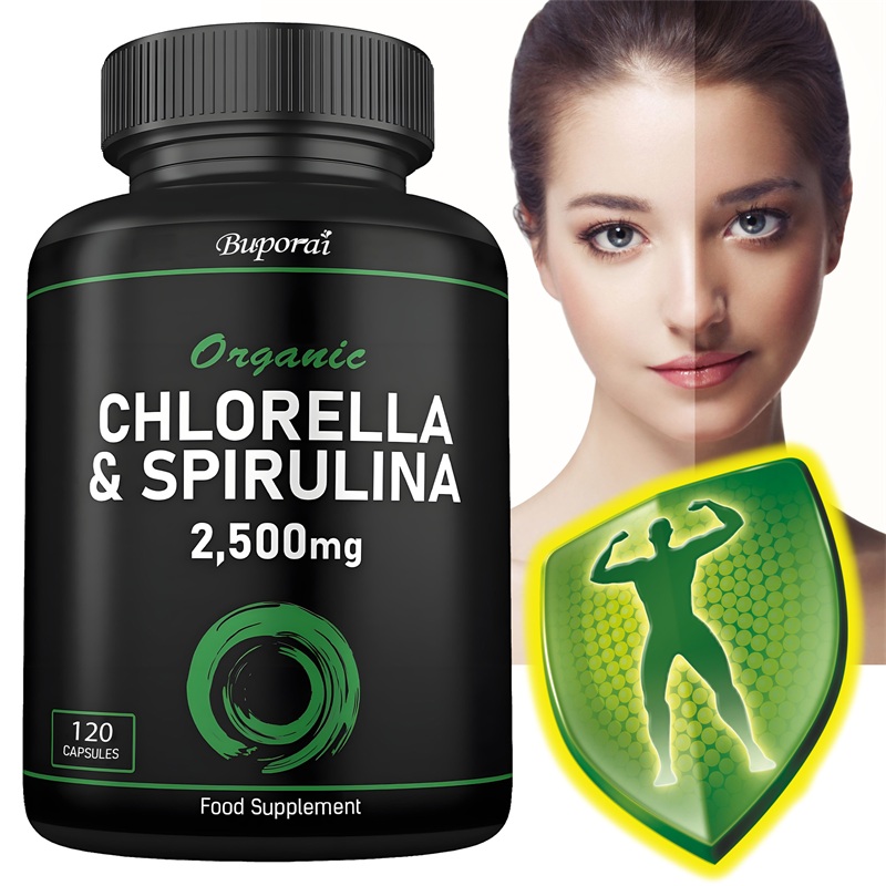 Tulsi Holy Basil - Organiczna Chlorella i Spirulina 2500 mg
