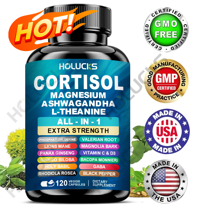 Tulsi Holy Basil - Corti-Soothe Suplement kortyzylowy z magnezem, ashwagandha,