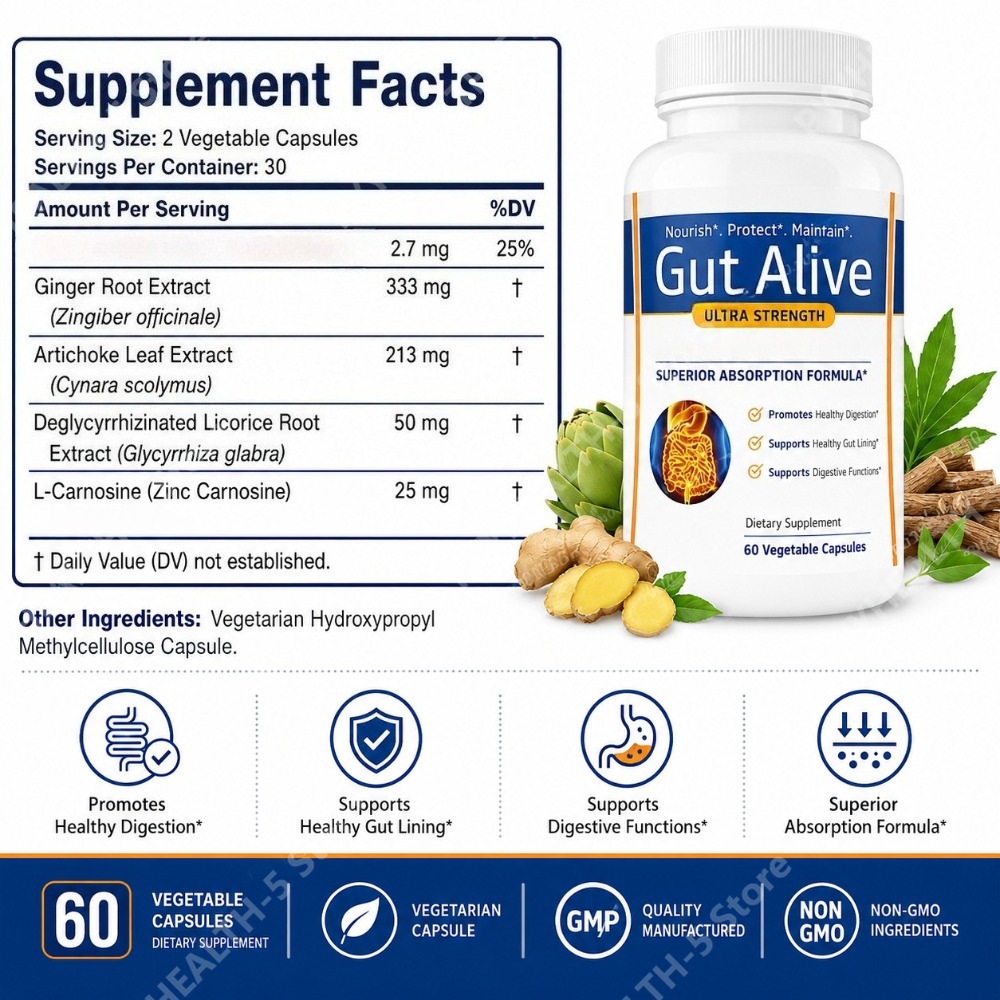 Gut Alive Naturalny Suplement  – Tulsi Holy Basil recenzja i cena
