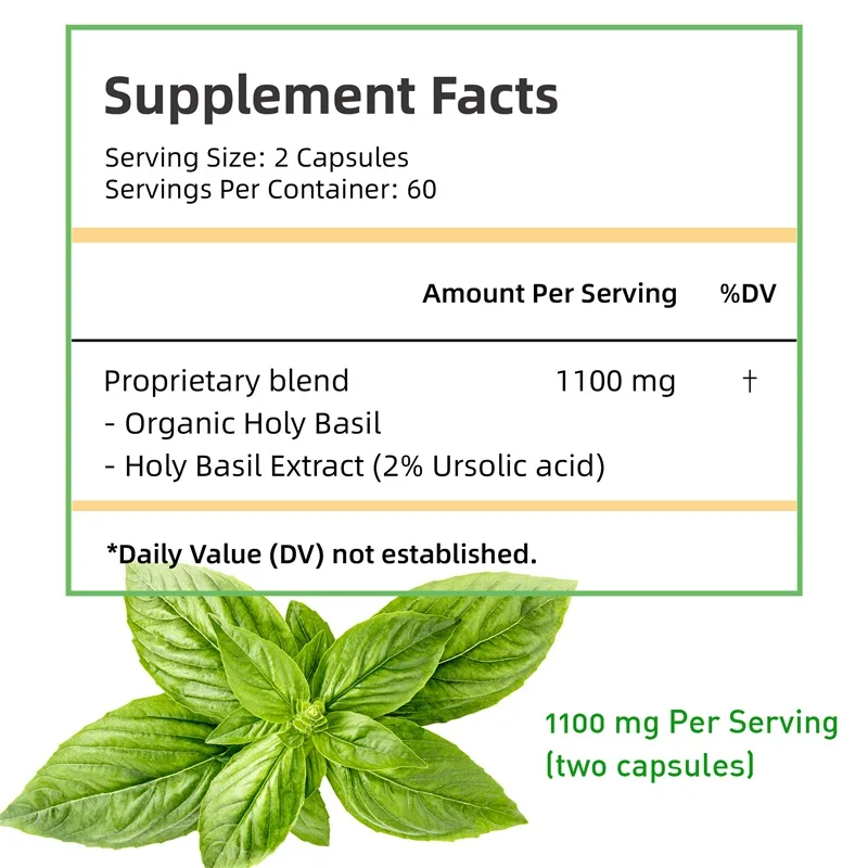 Kapsułki z świętym bazyliami - – Tulsi Holy Basil recenzja i cena
