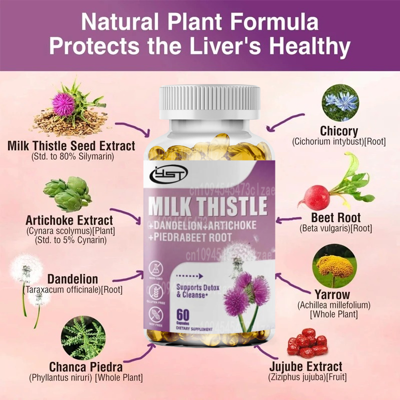 Suplement z rokitnikiem mleczn – Milk Thistle Silymarin recenzja i cena